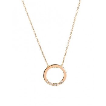 Kruhový a krištáľový náhrdelník (C14074AU)